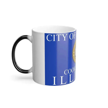 Flag of Evanston, IL - Color Changing Coffee Mug - Go Mug Yourself