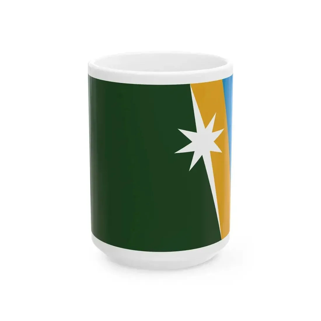 Flag of Evanston Illinois 2024-present (United States) White Coffee Mug 15oz - Go Mug Yourself