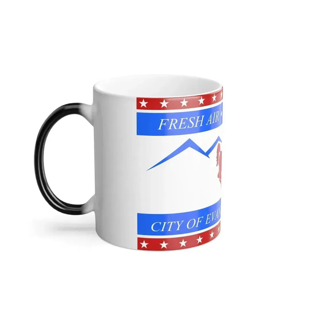 Flag of Evanston, Wyoming - Color Changing Coffee Mug - Go Mug Yourself