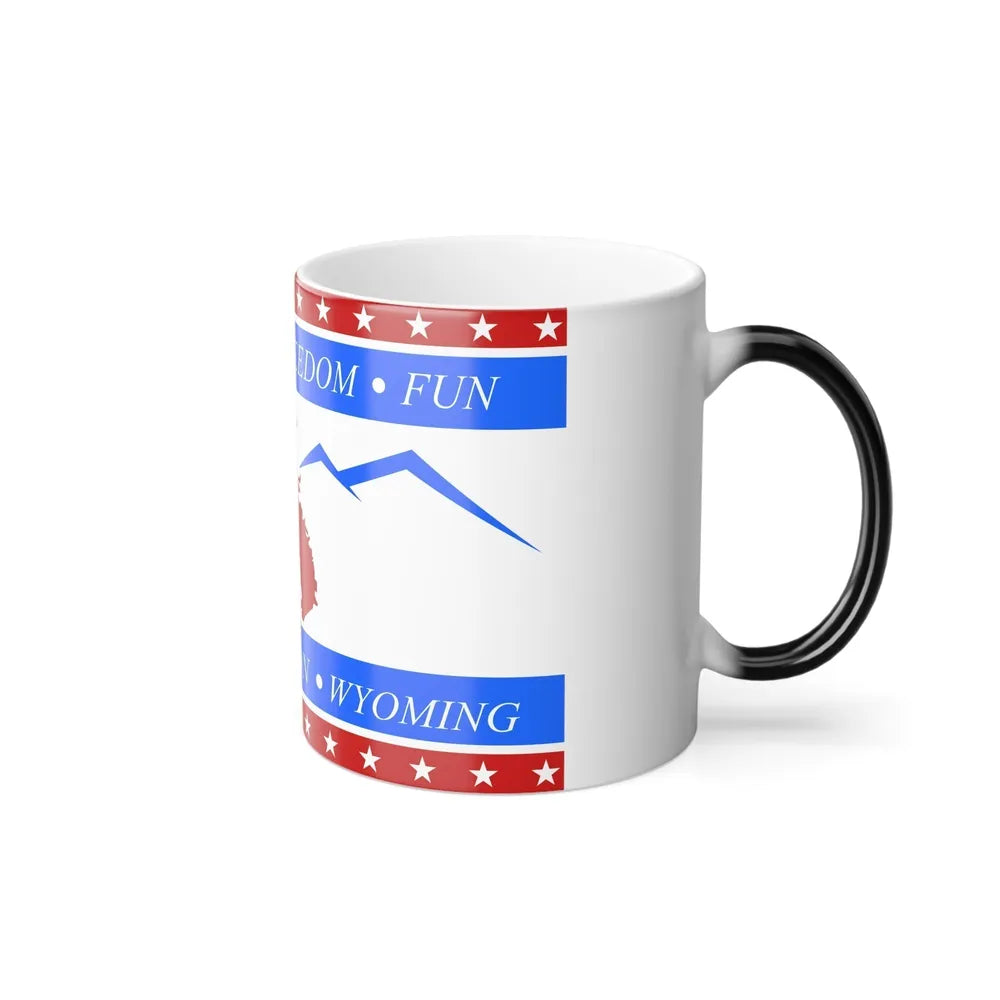 Flag of Evanston, Wyoming - Color Changing Coffee Mug-Go Mug Yourself