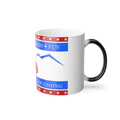 Flag of Evanston, Wyoming - Color Changing Coffee Mug-Go Mug Yourself