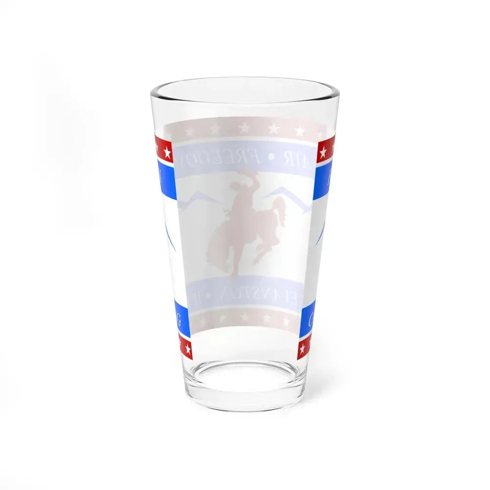 Flag of Evanston, Wyoming - Pint Glass 16oz - Go Mug Yourself