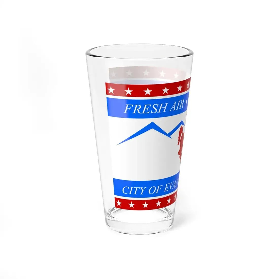 Flag of Evanston Wyoming (United States) Pint Glass 16oz - Go Mug Yourself