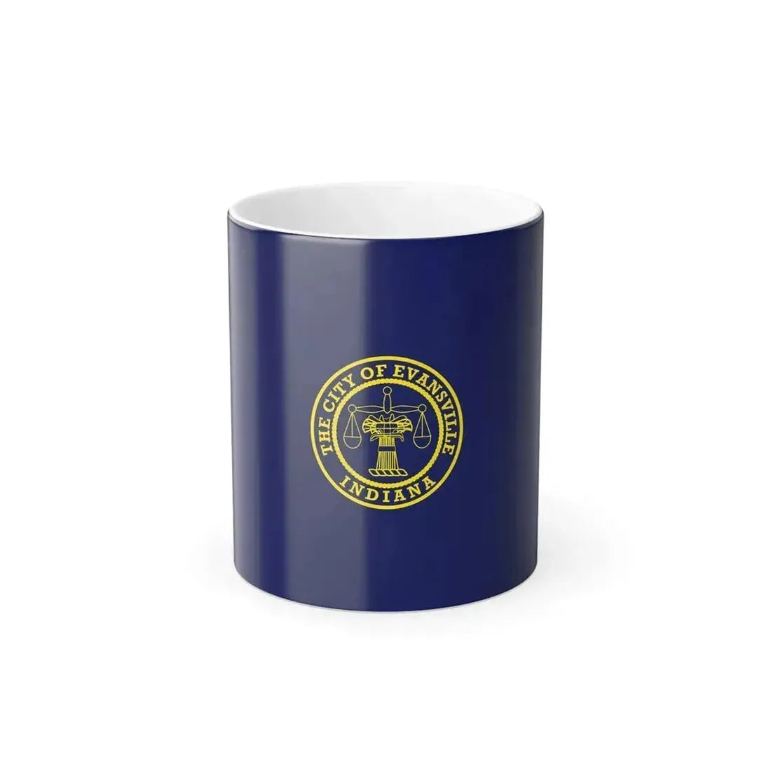Flag of Evansville, Indiana - Color Changing Coffee Mug 11oz - Go Mug Yourself