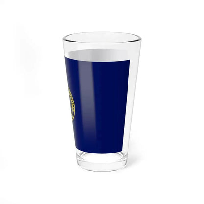 Flag of Evansville, Indiana - Pint Glass 16oz - Go Mug Yourself