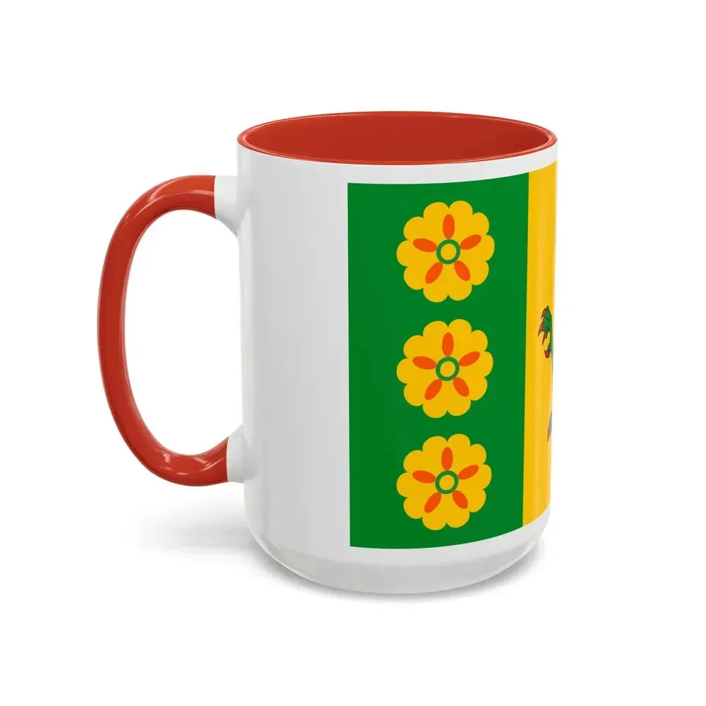 Flag of Evenley UK - Accent Coffee Mug - Go Mug Yourself