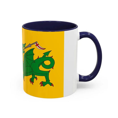 Flag of Evenley UK - Accent Coffee Mug - Go Mug Yourself