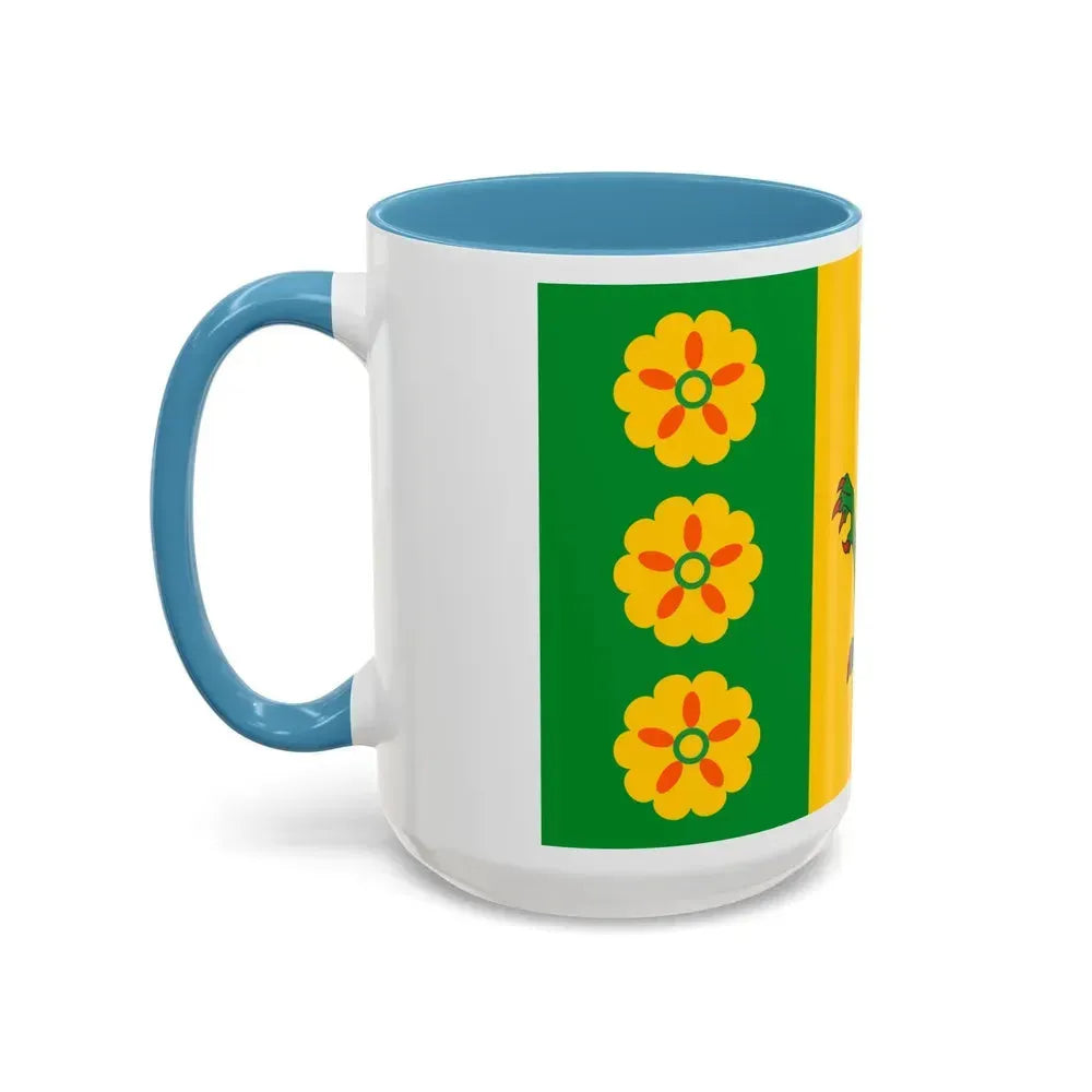 Flag of Evenley UK - Accent Coffee Mug - Go Mug Yourself