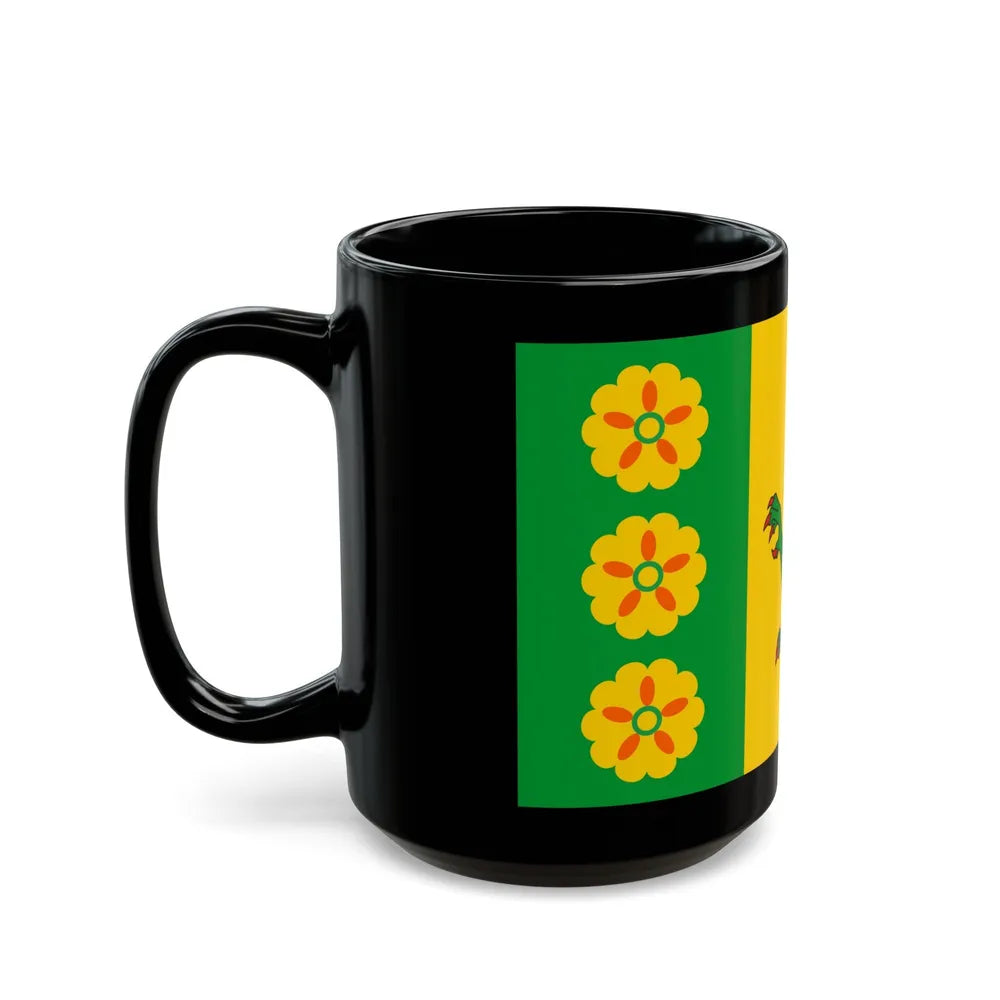 Flag of Evenley UK - Black Coffee Mug-Go Mug Yourself