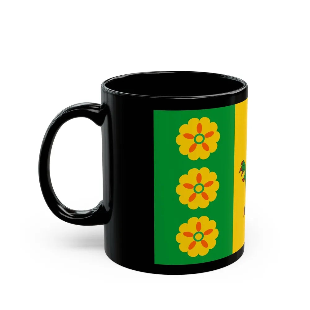 Flag of Evenley UK - Black Coffee Mug-Go Mug Yourself