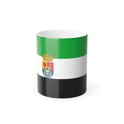 Flag of Extremadura Spain - Color Changing Coffee Mug 11oz - Go Mug Yourself