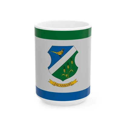 Flag of Facankert (Hungary) White Coffee Mug 15oz - Go Mug Yourself