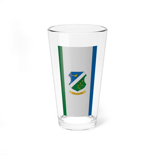 Flag of Facankert vertical (Hungary) Pint Glass 16oz 16oz - Go Mug Yourself