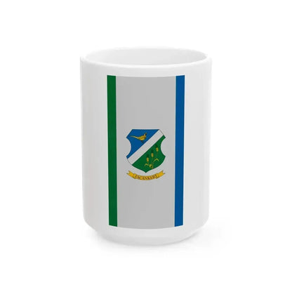 Flag of Facankert vertical (Hungary) White Coffee Mug 15oz - Go Mug Yourself