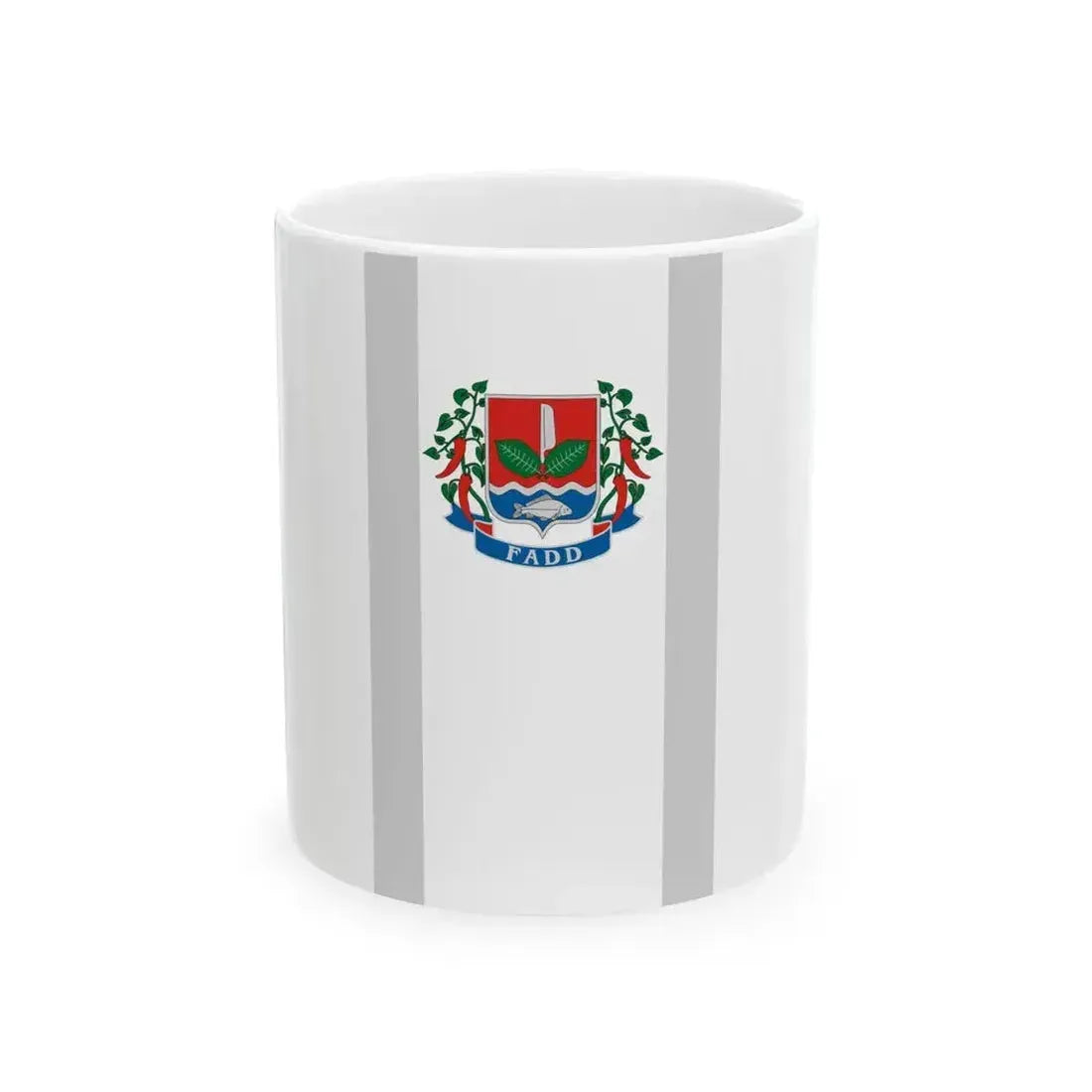 Flag of Fadd vertical (Hungary) White Coffee Mug 11oz - Go Mug Yourself