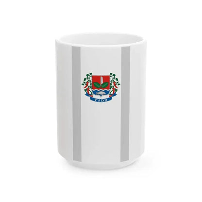 Flag of Fadd vertical (Hungary) White Coffee Mug 15oz - Go Mug Yourself