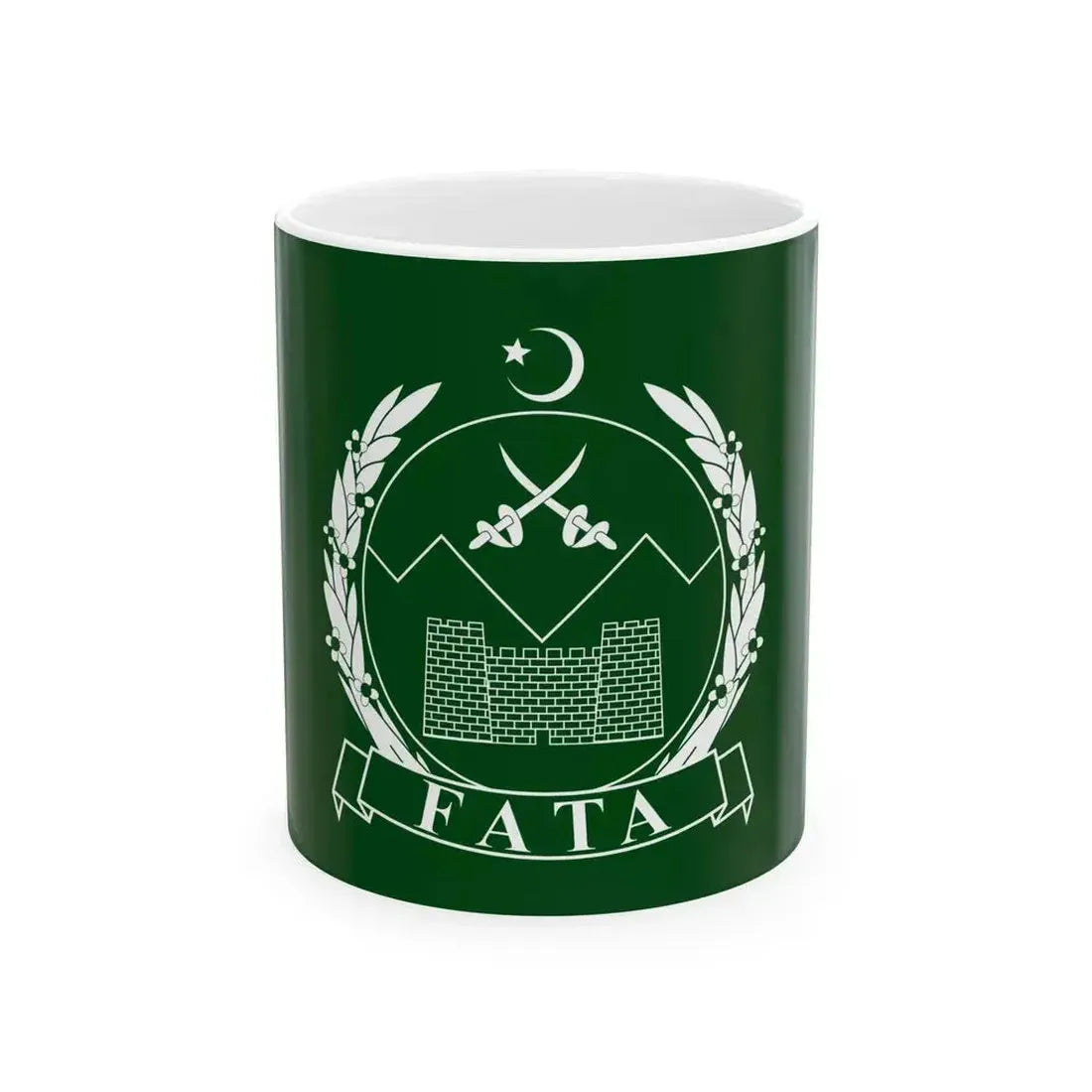Flag of FATA (Pakistan) White Coffee Mug 11oz - Go Mug Yourself