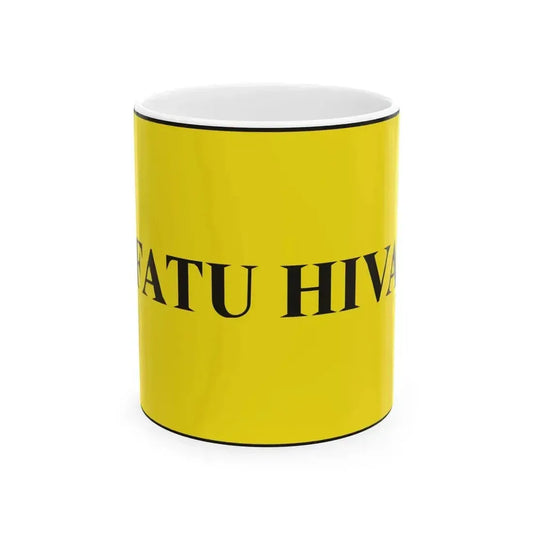 Flag of Fatu-Hiva (France) White Coffee Mug 11oz - Go Mug Yourself