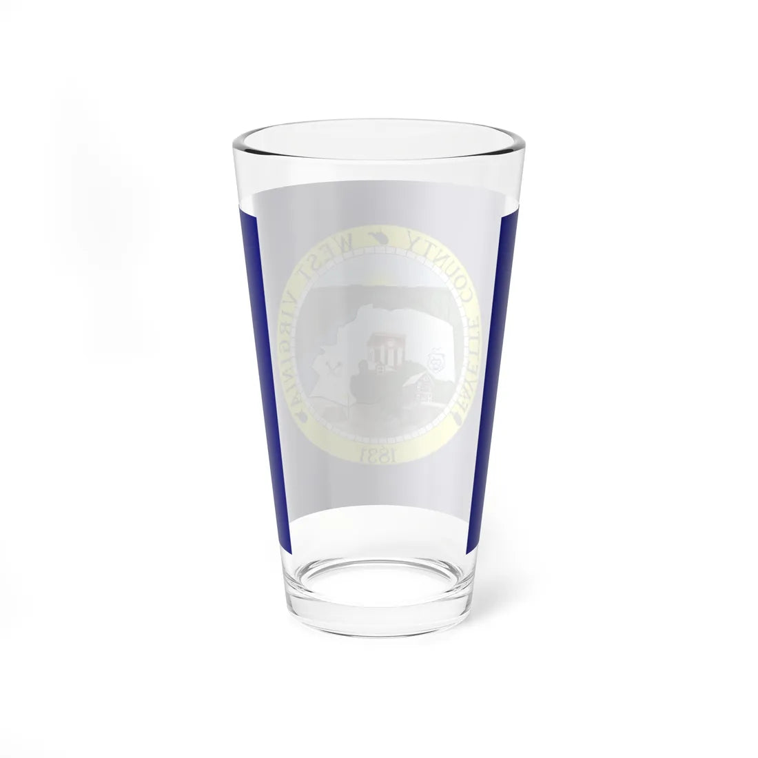 Flag of Fayette County West Virginia (United States) Pint Glass 16oz - Go Mug Yourself
