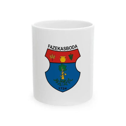 Flag of Fazekasboda (Hungary) White Coffee Mug 11oz - Go Mug Yourself