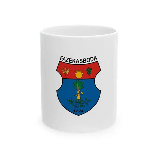 Flag of Fazekasboda (Hungary) White Coffee Mug 11oz - Go Mug Yourself