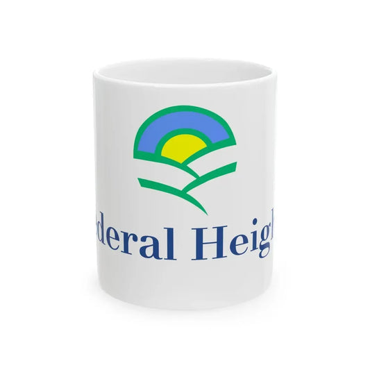 Flag of Federal Heights Colorado (United States) White Coffee Mug 11oz - Go Mug Yourself
