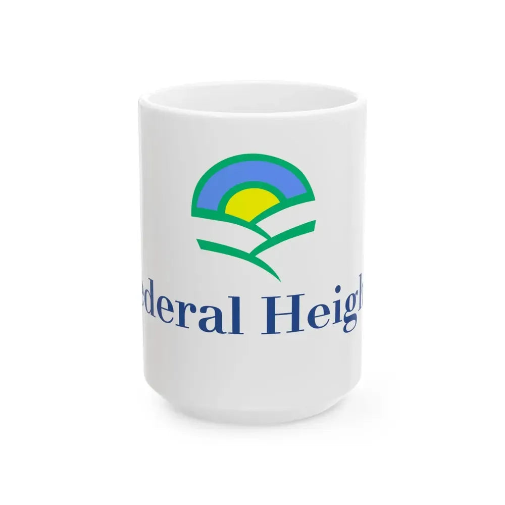 Flag of Federal Heights Colorado (United States) White Coffee Mug 15oz - Go Mug Yourself