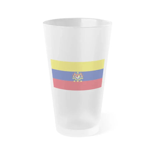 Flag of Federal Territories of Malaysia - Frosted Pint Glass 16oz 16oz Frosted - Go Mug Yourself