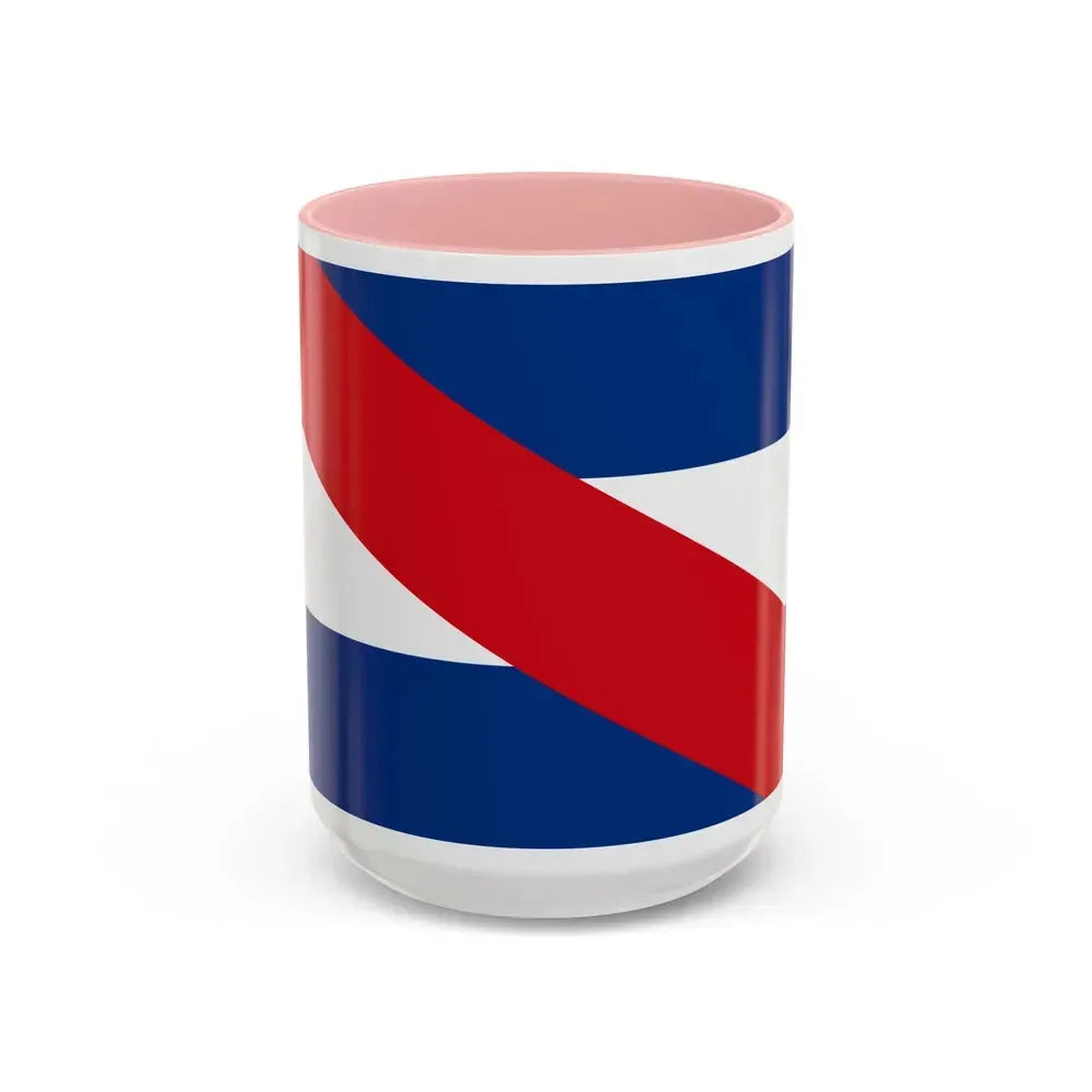 Flag of Federalist Party - Accent Coffee Mug 15oz Pink - Go Mug Yourself