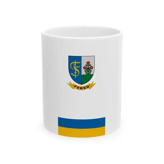 Flag of Feked (Hungary) White Coffee Mug 11oz - Go Mug Yourself