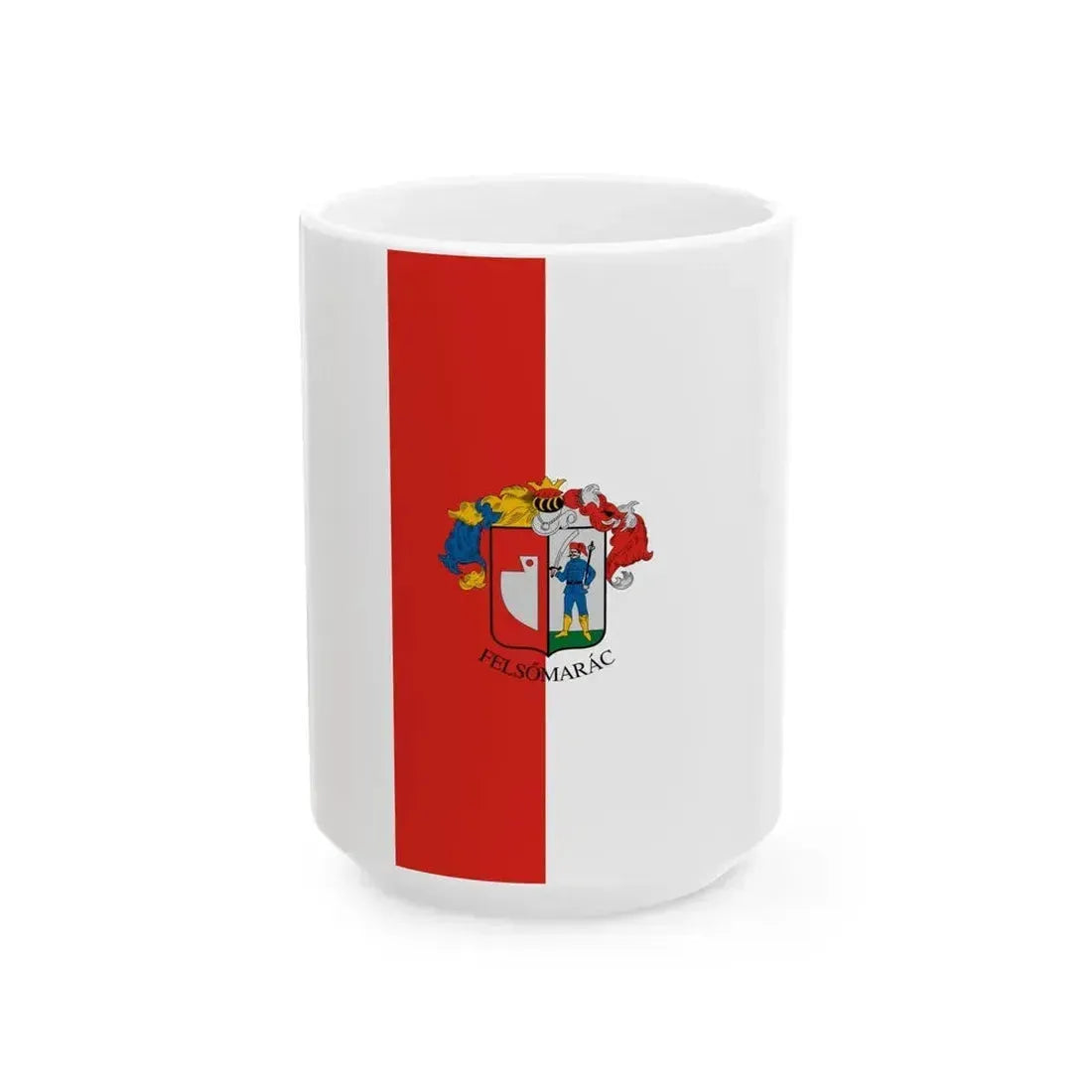 Flag of Felsomarac (Hungary) White Coffee Mug 15oz - Go Mug Yourself