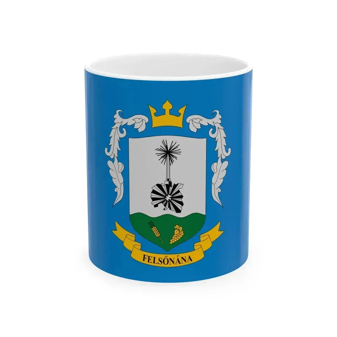 Flag of Felsonana (Hungary) White Coffee Mug 11oz - Go Mug Yourself