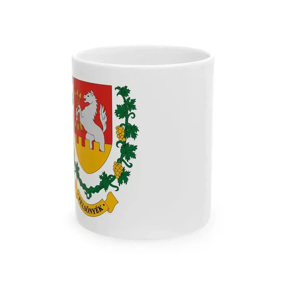 Flag of Felsonyek (Hungary) White Coffee Mug 11oz - Go Mug Yourself
