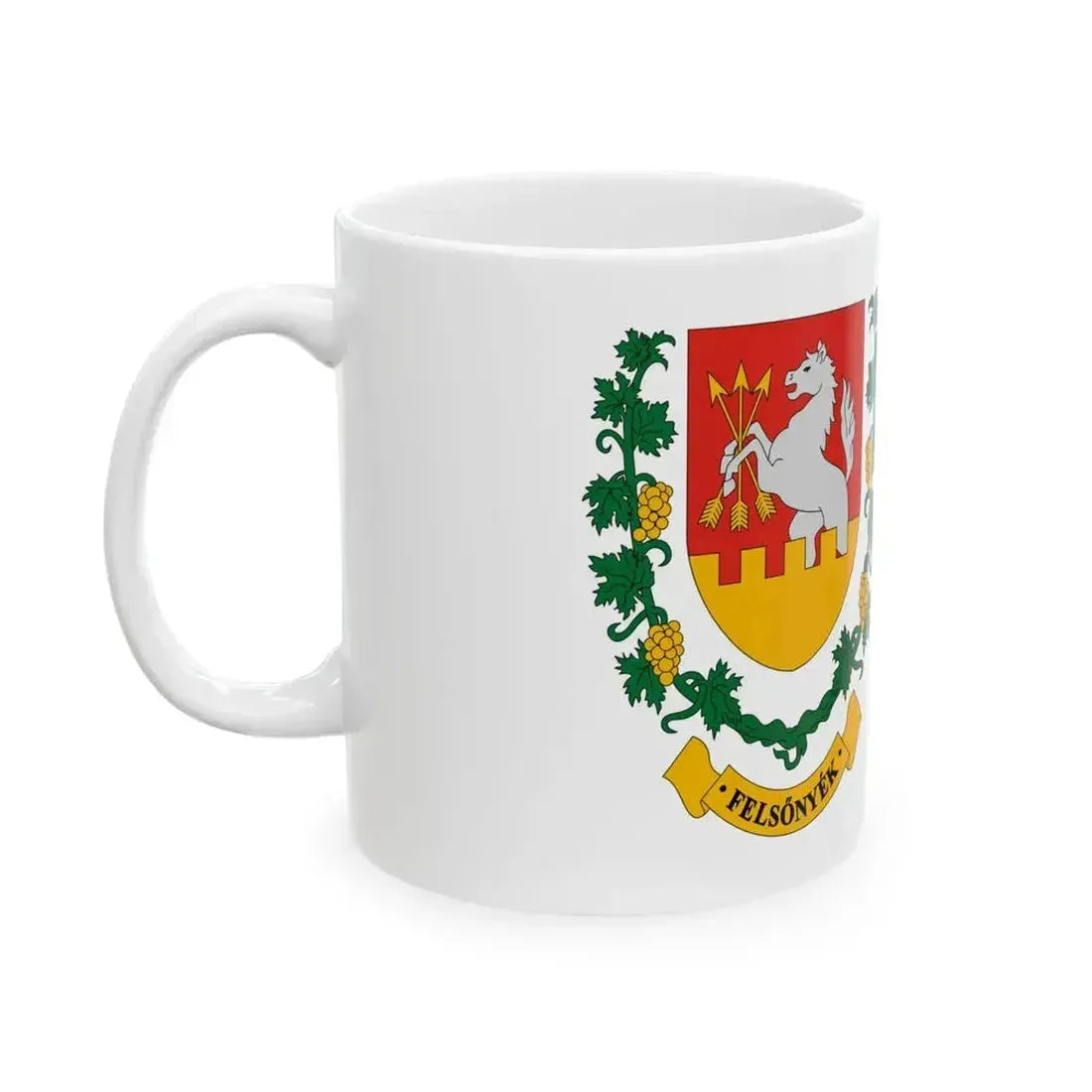 Flag of Felsonyek (Hungary) White Coffee Mug - Go Mug Yourself