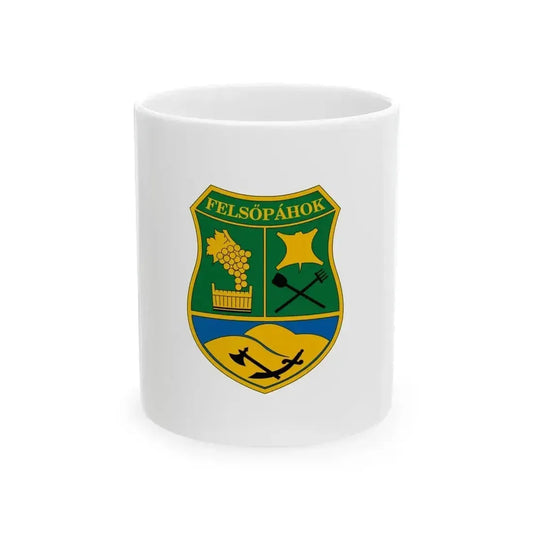 Flag of Felsopahok (Hungary) White Coffee Mug 11oz - Go Mug Yourself