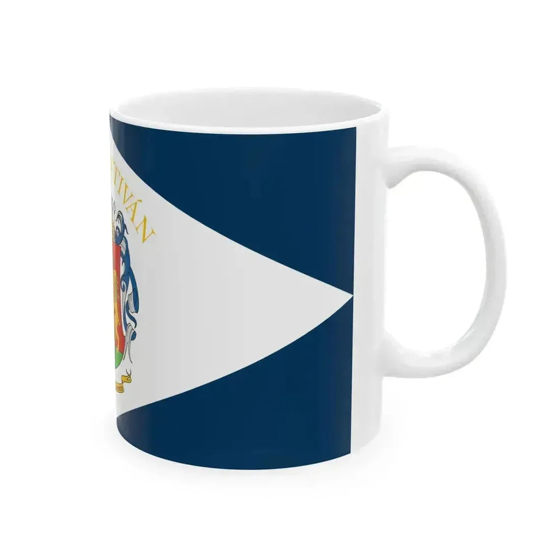 Flag of Felsoszentivan (Hungary) White Coffee Mug - Go Mug Yourself