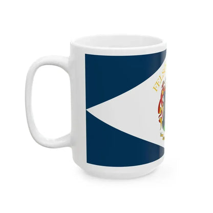 Flag of Felsoszentivan (Hungary) White Coffee Mug - Go Mug Yourself
