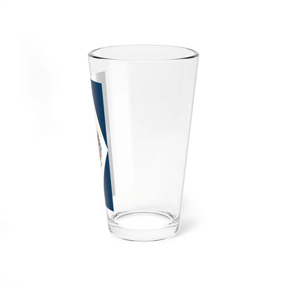 Flag of Felsoszentivan vertical (Hungary) Pint Glass 16oz - Go Mug Yourself