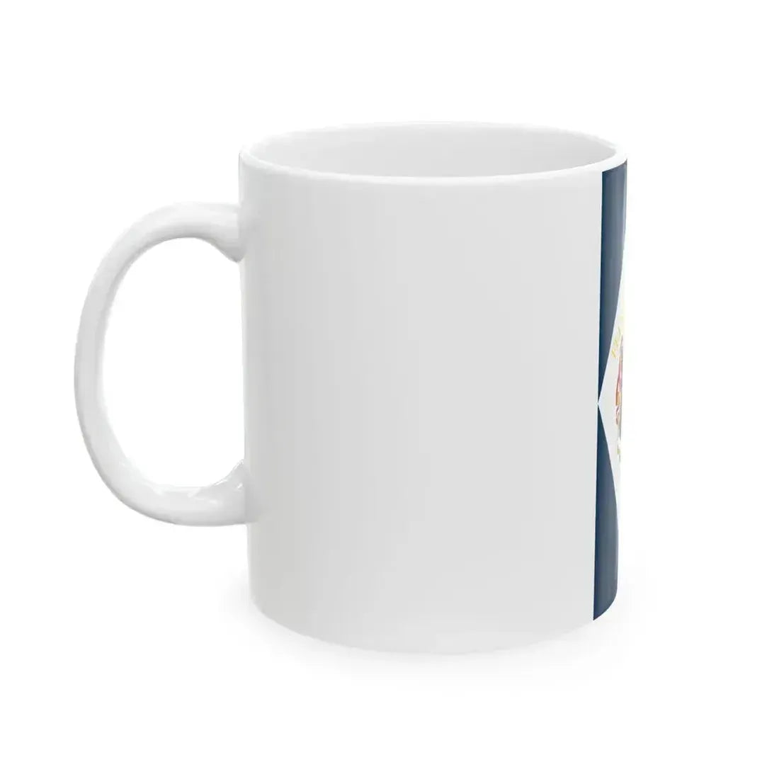 Flag of Felsoszentivan vertical (Hungary) White Coffee Mug - Go Mug Yourself