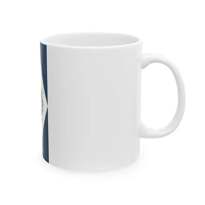 Flag of Felsoszentivan vertical (Hungary) White Coffee Mug - Go Mug Yourself