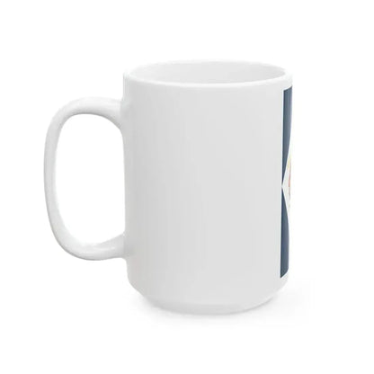 Flag of Felsoszentivan vertical (Hungary) White Coffee Mug - Go Mug Yourself