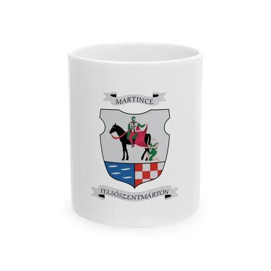 Flag of Felsoszentmarton (Hungary) White Coffee Mug 11oz - Go Mug Yourself