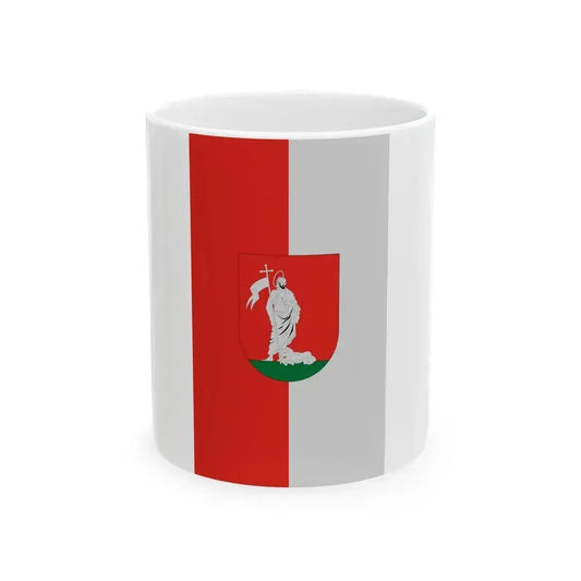 Flag of Felsoszolnok (Hungary) White Coffee Mug 11oz - Go Mug Yourself