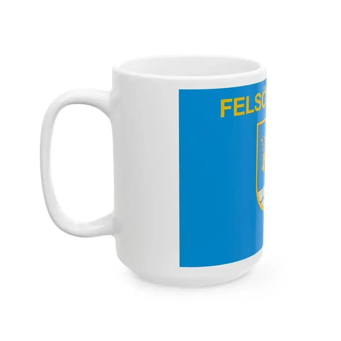 Flag of Felsotarkany (Hungary) White Coffee Mug - Go Mug Yourself