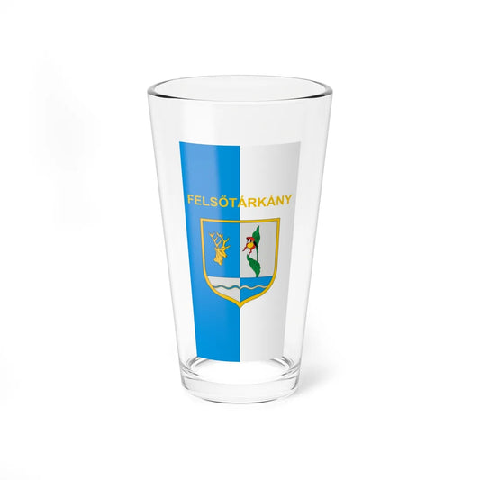 Flag of Felsotarkany vertical (Hungary) Pint Glass 16oz 16oz - Go Mug Yourself