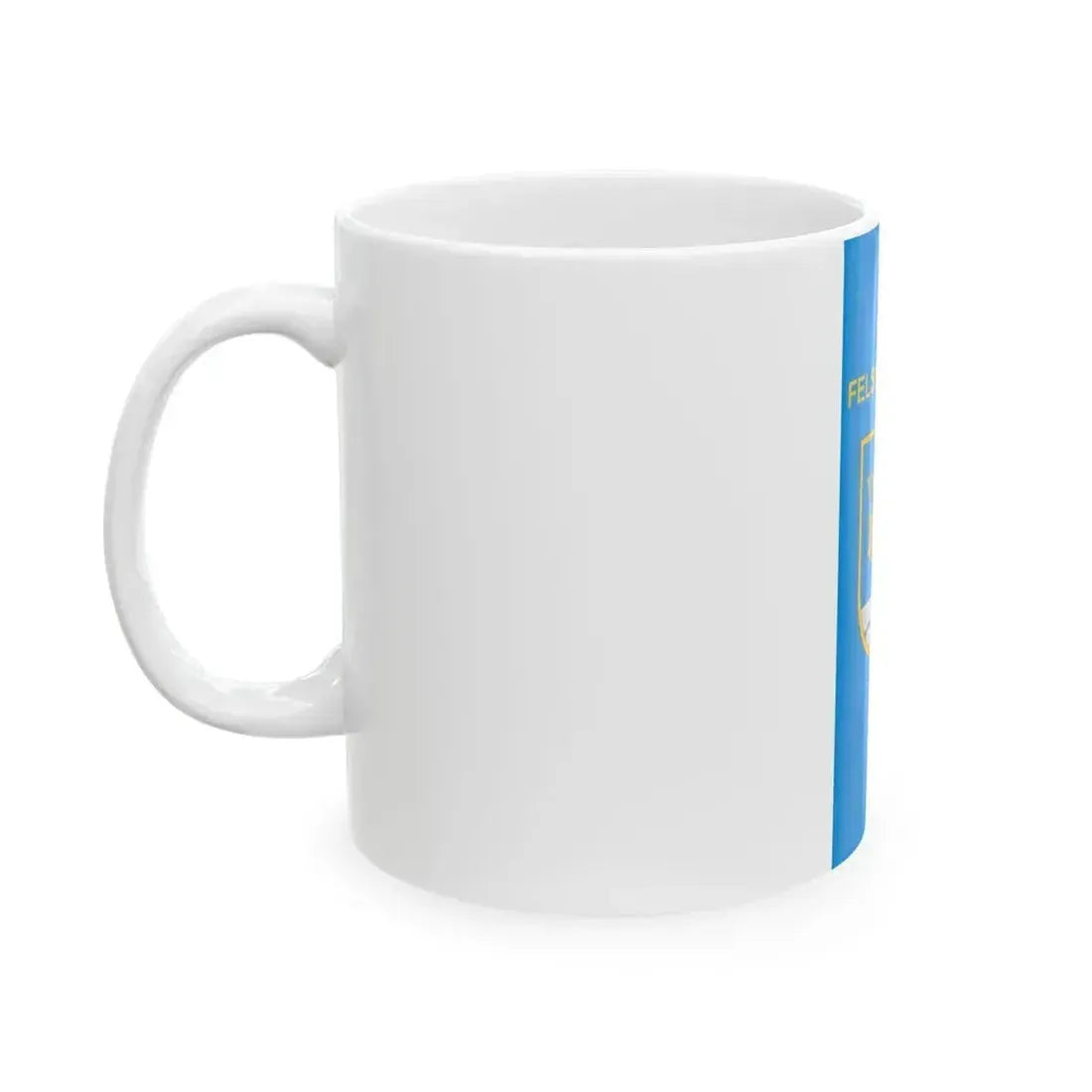 Flag of Felsotarkany vertical (Hungary) White Coffee Mug - Go Mug Yourself