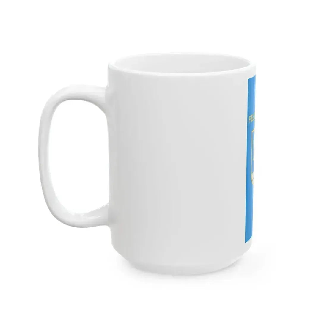 Flag of Felsotarkany vertical (Hungary) White Coffee Mug - Go Mug Yourself