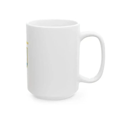 Flag of Felsotarkany vertical (Hungary) White Coffee Mug - Go Mug Yourself