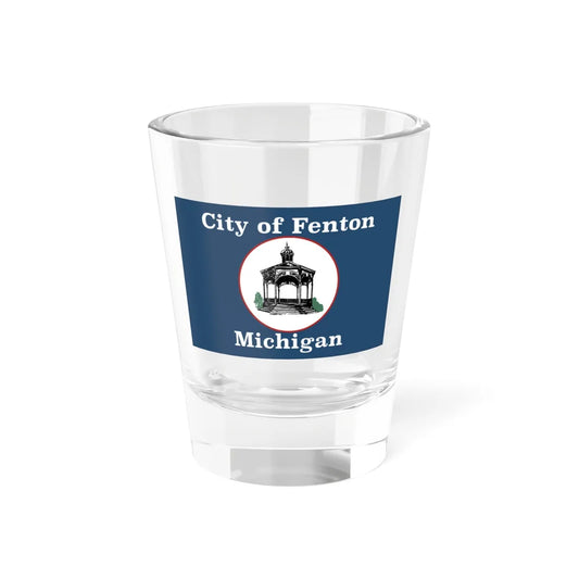 Flag of Fenton Michigan (United States) Shot Glass 1.5oz 1.5oz - Go Mug Yourself
