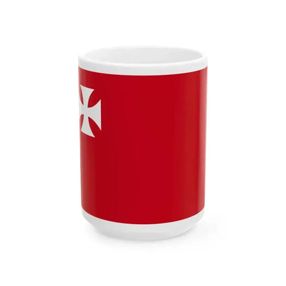 Flag of Fermo (Italy) White Coffee Mug 15oz - Go Mug Yourself